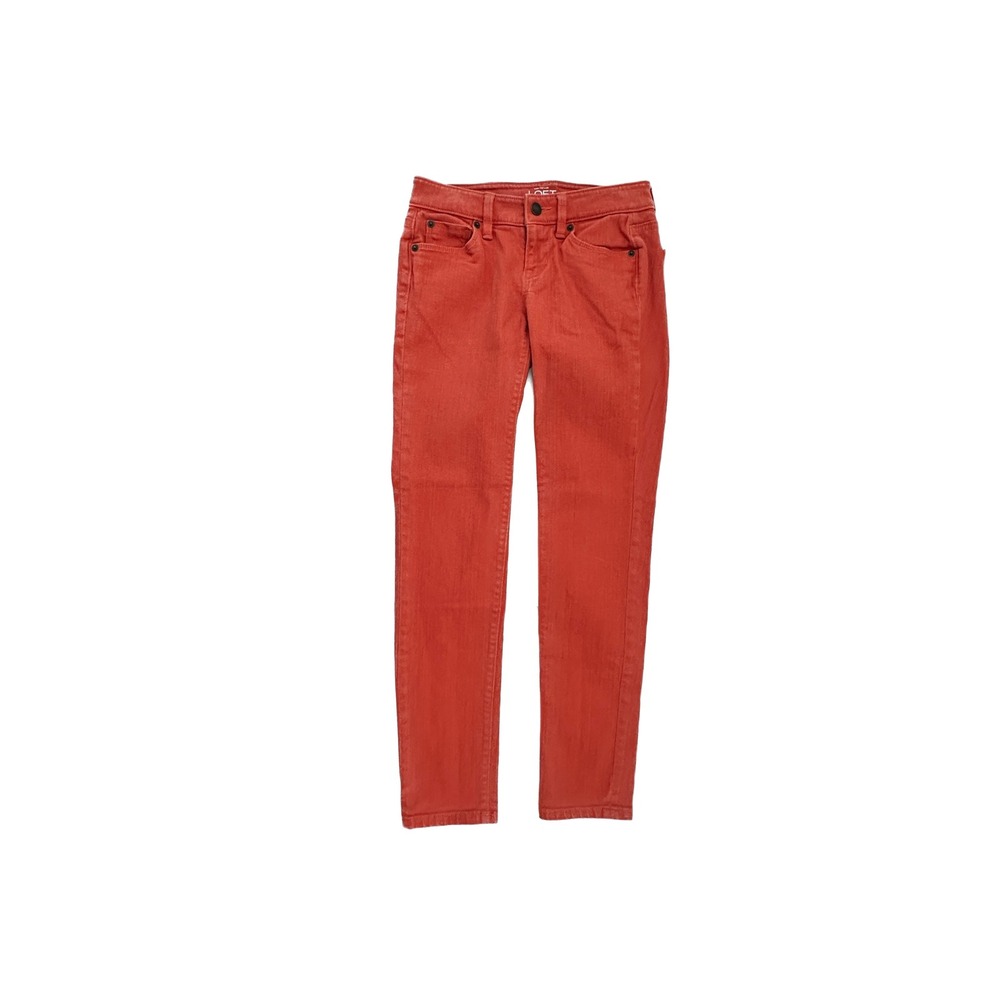 Loft Skinny Women's size 00P‎ Peach Orange Denim jeans